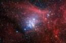 Captan imagen de un cúmulo estelar en la Constelación de Carina