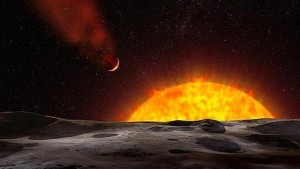 Un planeta tan caliente que se evapora 