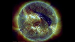 Captan movimiento de los gases de una violenta llamarada solar