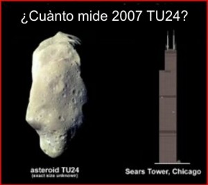 El asteroide 2007 TU24 se aproxima a nuestro planeta el 29 de enero