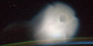 Misteriosa Nube Captada desde la Estación Espacial