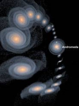 Huellas de Que la Galaxia M31 Se Ha Tragado a Otras